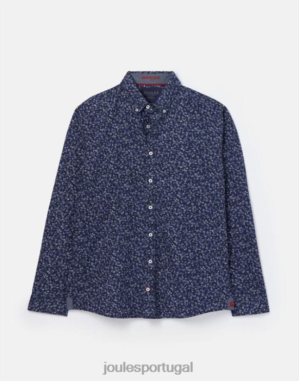 convite camisa estampada classic fit homens cantiga da marinha Joules vestuário 2X26V211