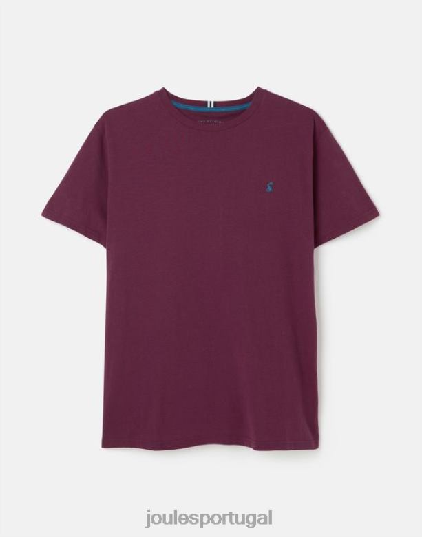 camiseta denton homens Borgonha Joules vestuário 2X26V251