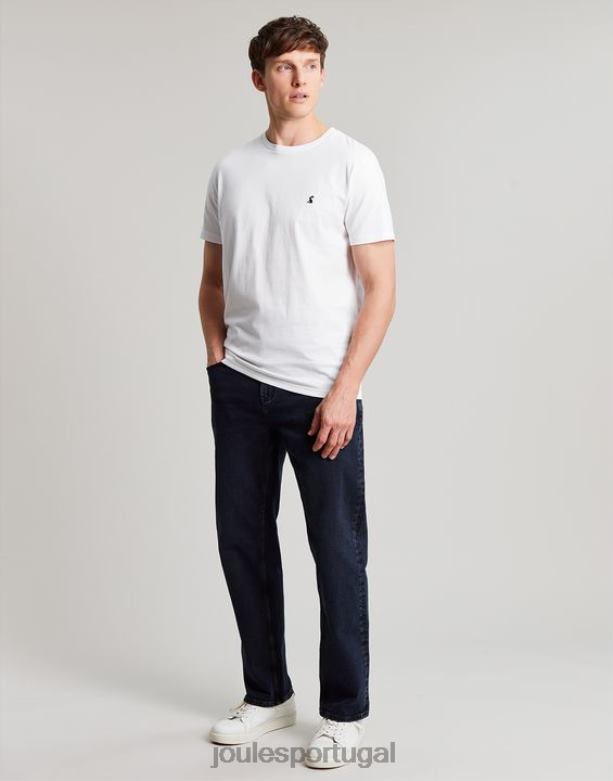 camiseta denton homens branco Joules vestuário 2X26V166