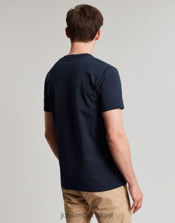 camiseta denton homens marinha Joules vestuário 2X26V200