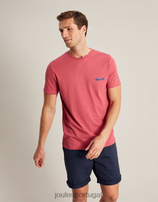 camiseta flynn homens rosa Joules vestuário 2X26V180
