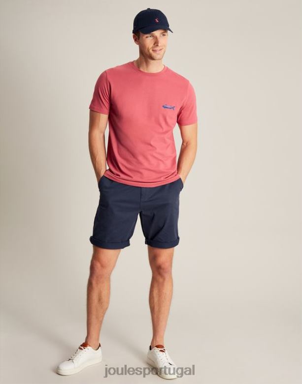 camiseta flynn homens rosa Joules vestuário 2X26V180