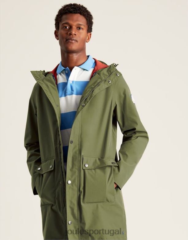 capa de chuva wayland comprimento médio homens verde escuro Joules vestuário 2X26V167