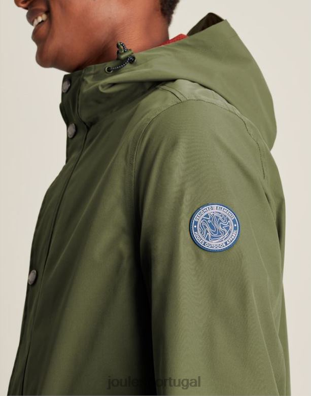 capa de chuva wayland comprimento médio homens verde escuro Joules vestuário 2X26V167