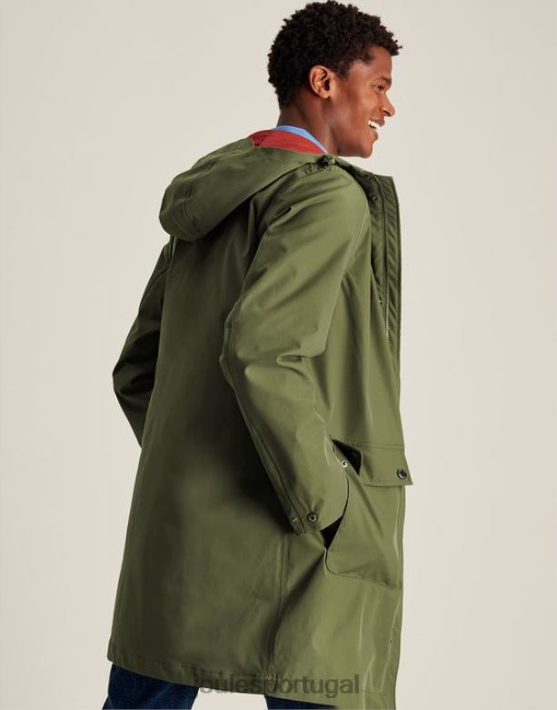 capa de chuva wayland comprimento médio homens verde escuro Joules vestuário 2X26V167