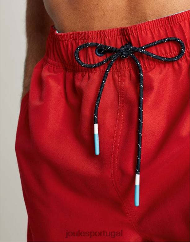 calção de banho simples para galera homens vermelho Joules vestuário 2X26V234