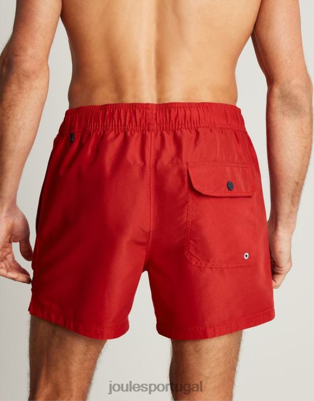 calção de banho simples para galera homens vermelho Joules vestuário 2X26V234