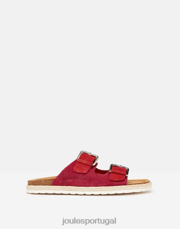 Lucinda camurça fivela sliders mulheres multi rosa Joules calçados 2X26V143