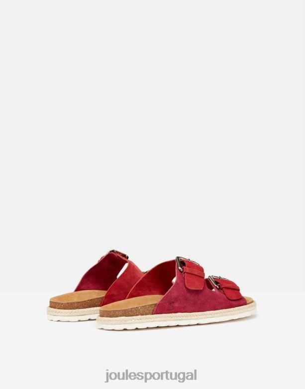 Lucinda camurça fivela sliders mulheres multi rosa Joules calçados 2X26V143