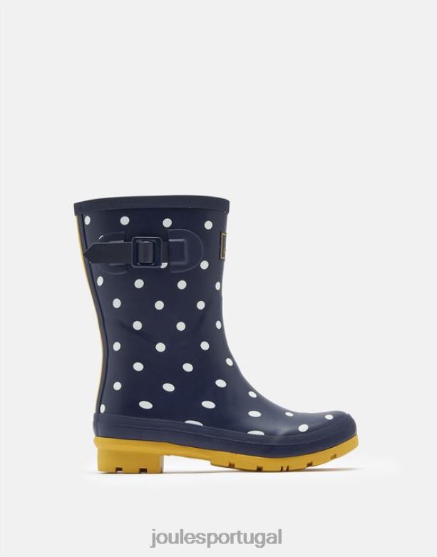botas de chuva de altura média estampadas molly mulheres local da marinha francesa Joules calçados 2X26V145