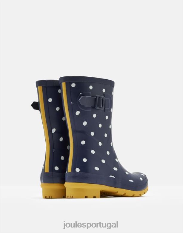 botas de chuva de altura média estampadas molly mulheres local da marinha francesa Joules calçados 2X26V145
