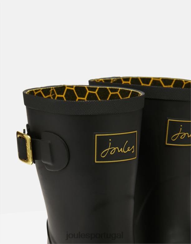 botas de chuva estampadas molly de altura média mulheres abelha gravada em ouro Joules calçados 2X26V149