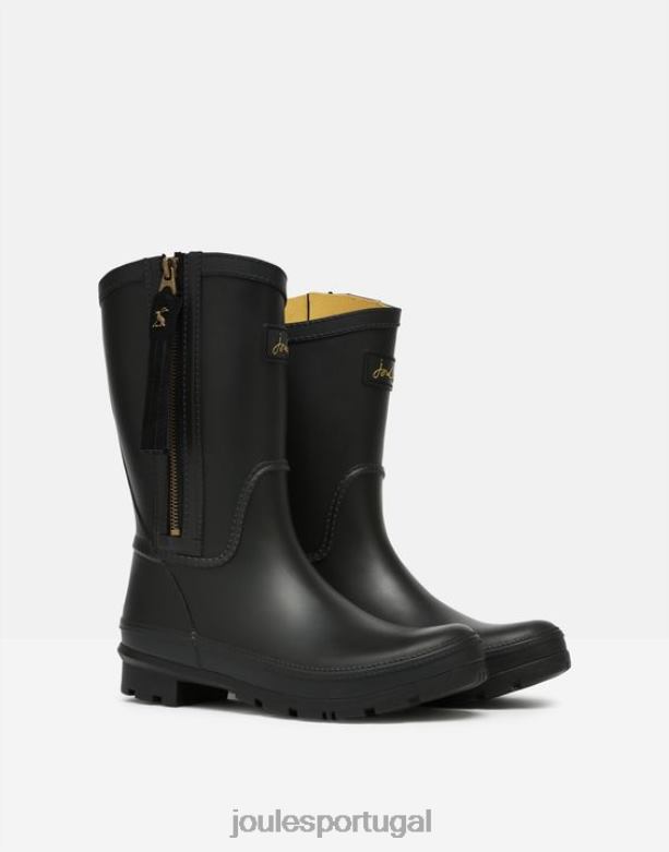 botas de chuva rosalind de altura média com borla intercambiável mulheres verdadeiro Preto Joules calçados 2X26V23