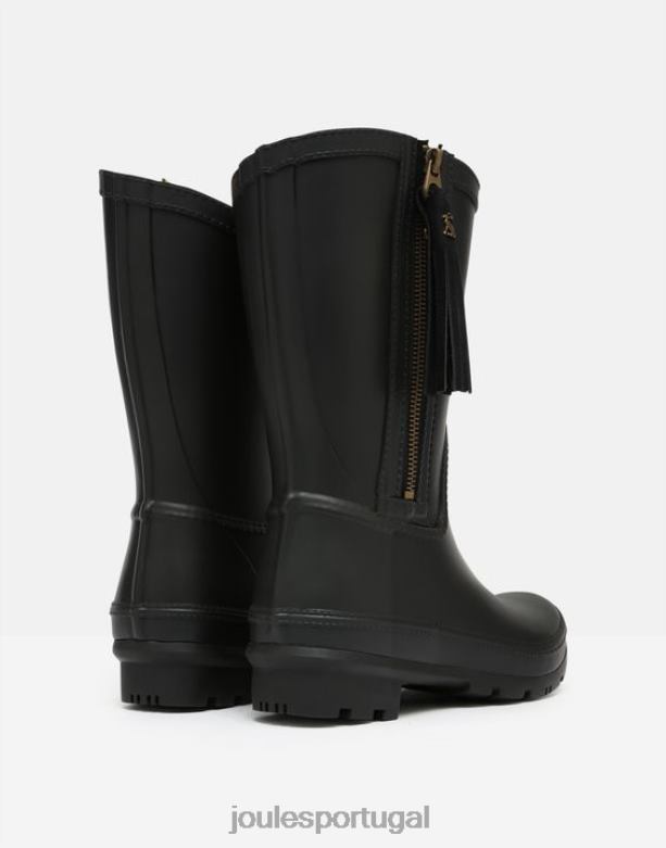 botas de chuva rosalind de altura média com borla intercambiável mulheres verdadeiro Preto Joules calçados 2X26V23