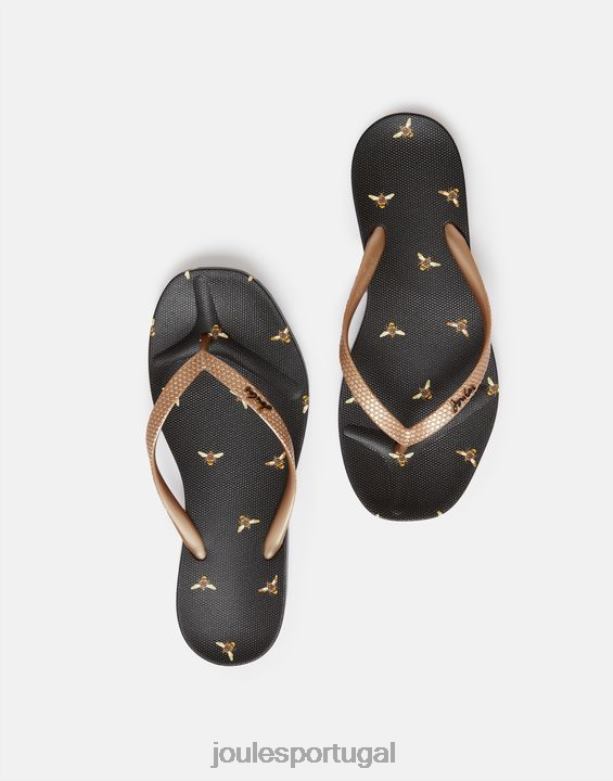chinelos sunvale mulheres abelha preta Joules calçados 2X26V151