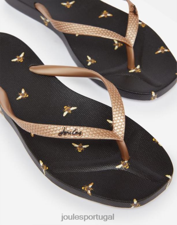 chinelos sunvale mulheres abelha preta Joules calçados 2X26V151