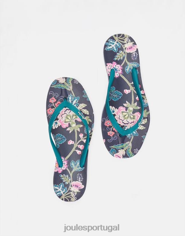 chinelos sunvale mulheres floral marinho Joules calçados 2X26V154