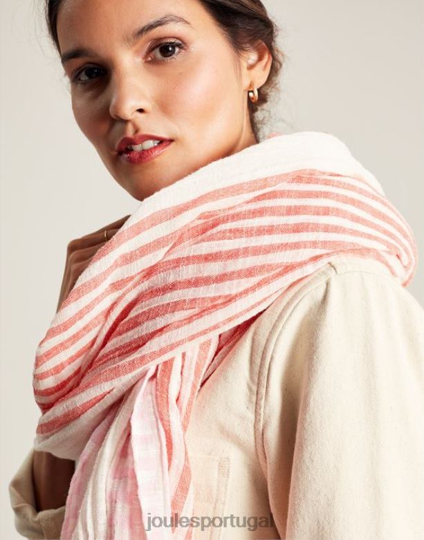 lenço com textura orla mulheres multi rosa Joules acessórios 2X26V83