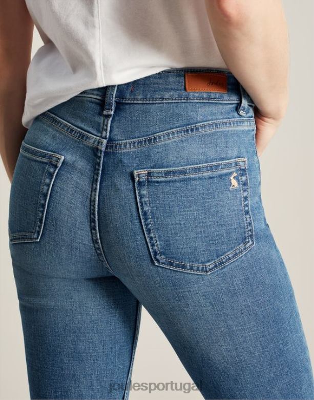 calça jeans skinny cintura alta monroe mulheres jeans claro Joules vestuário 2X26V1