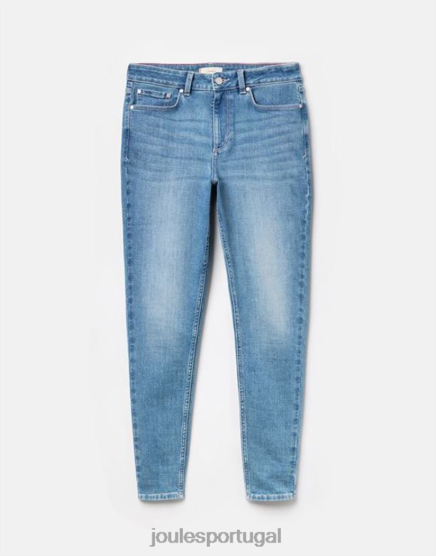 calça jeans skinny cintura alta monroe mulheres jeans claro Joules vestuário 2X26V1