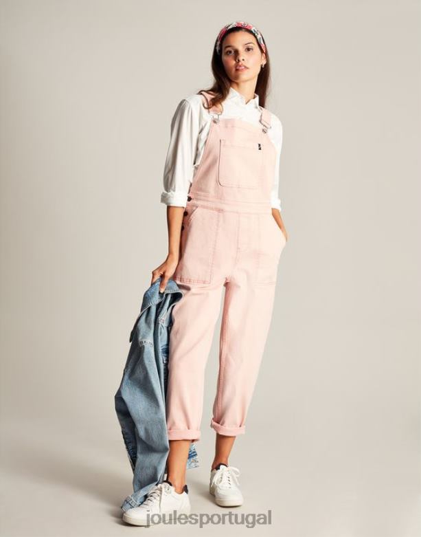 macacão jeans rampaling mulheres rosa Joules vestuário 2X26V109
