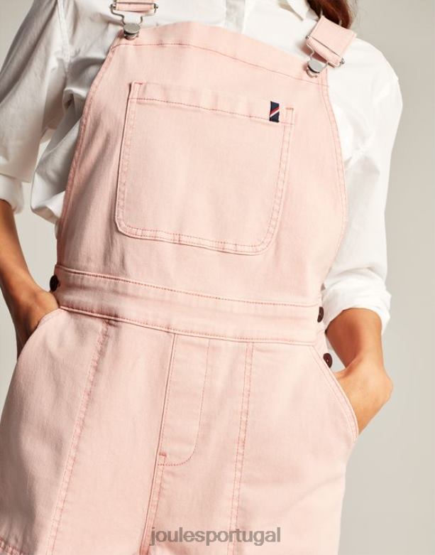 macacão jeans rampaling mulheres rosa Joules vestuário 2X26V109