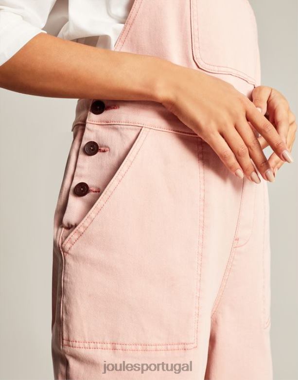 macacão jeans rampaling mulheres rosa Joules vestuário 2X26V109