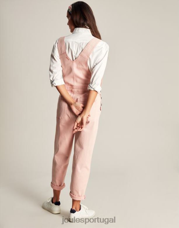 macacão jeans rampaling mulheres rosa Joules vestuário 2X26V109