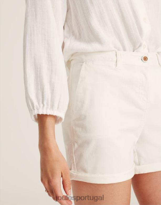 short chino cruise comprimento médio mulheres Branco brilhante Joules vestuário 2X26V49