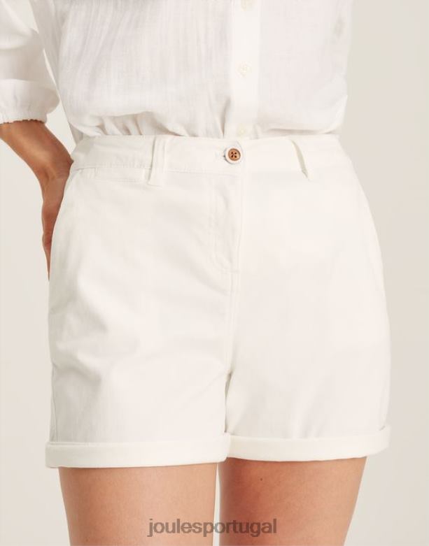 short chino cruise comprimento médio mulheres Branco brilhante Joules vestuário 2X26V49