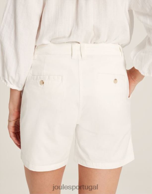 short chino cruise comprimento médio mulheres Branco brilhante Joules vestuário 2X26V49