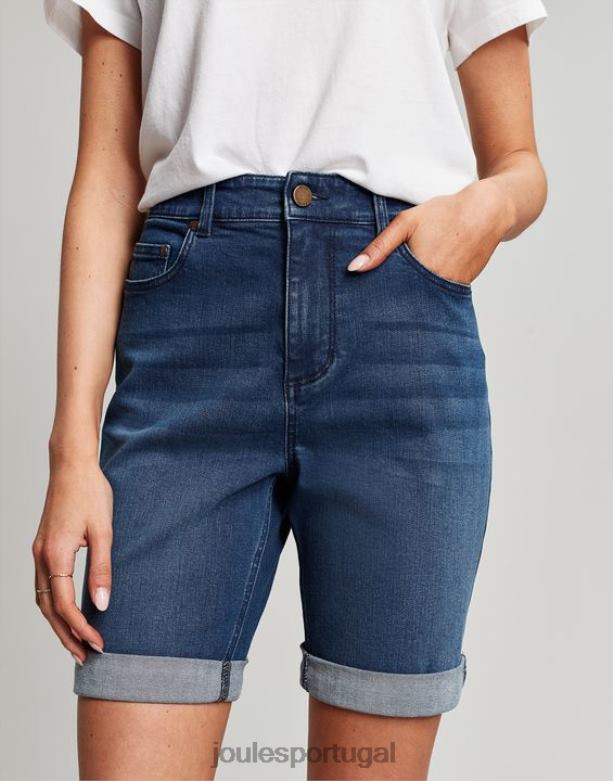 short jeans longo shirley mulheres meio índigo Joules vestuário 2X26V73