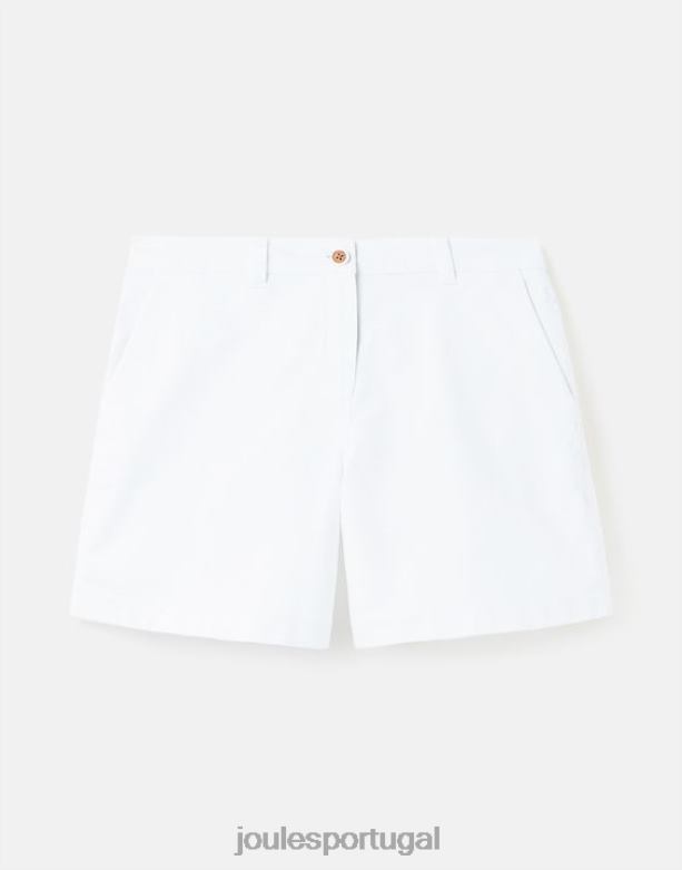 shorts chino de comprimento médio mulheres Branco brilhante Joules vestuário 2X26V74