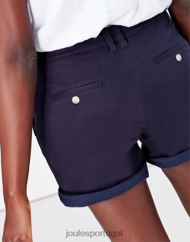 shorts chino de comprimento médio mulheres marinha francesa Joules vestuário 2X26V82