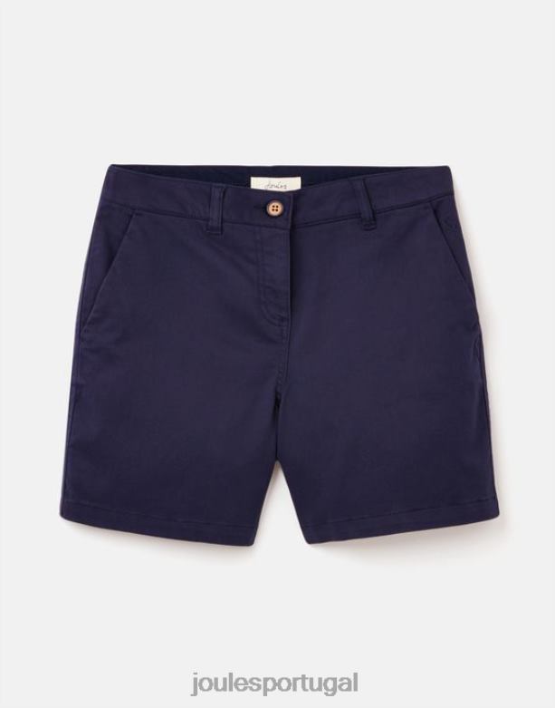 shorts chino de comprimento médio mulheres marinha francesa Joules vestuário 2X26V82