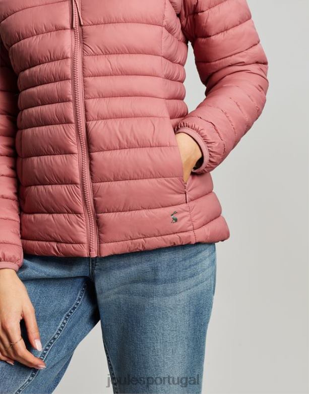 casaco acolchoado empacotável bowland mulheres rosa Joules vestuário 2X26V44