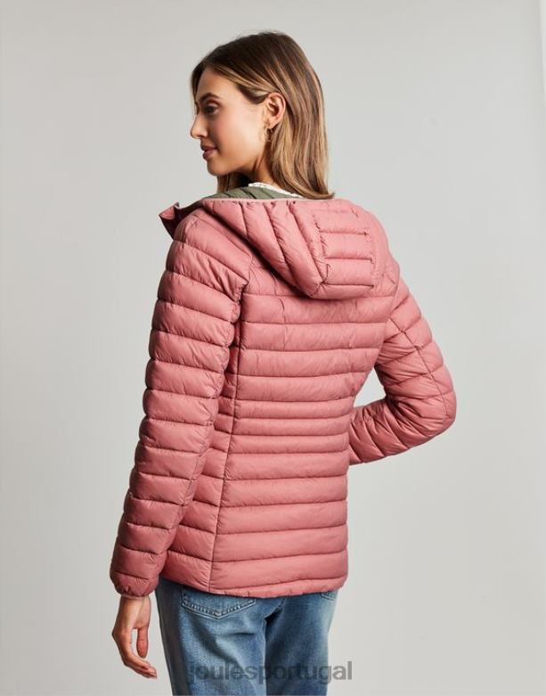 casaco acolchoado empacotável bowland mulheres rosa Joules vestuário 2X26V44