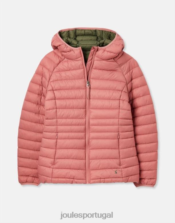 casaco acolchoado empacotável bowland mulheres rosa Joules vestuário 2X26V44