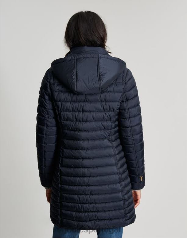 casaco longo canterbury mulheres marinha marinha Joules vestuário 2X26V95