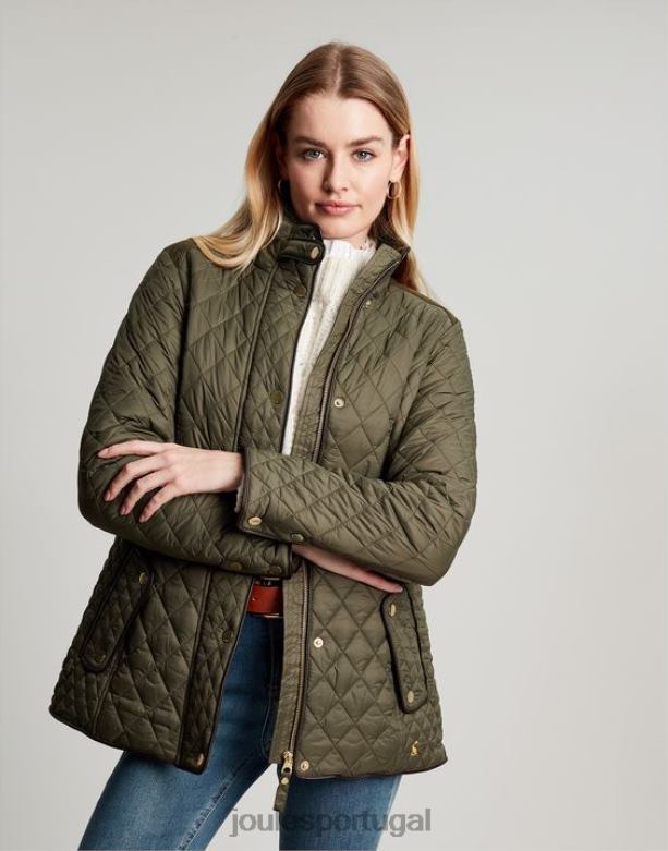 jaqueta acolchoada newdale mulheres folha de uva Joules vestuário 2X26V52