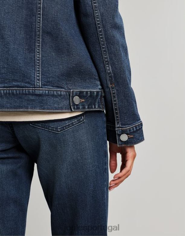 jaqueta jeans relaxada arkley mulheres índigo Joules vestuário 2X26V57
