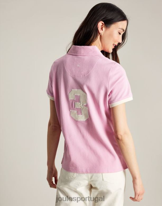 camisa pólo beaufort mulheres luz rosa Joules vestuário 2X26V72