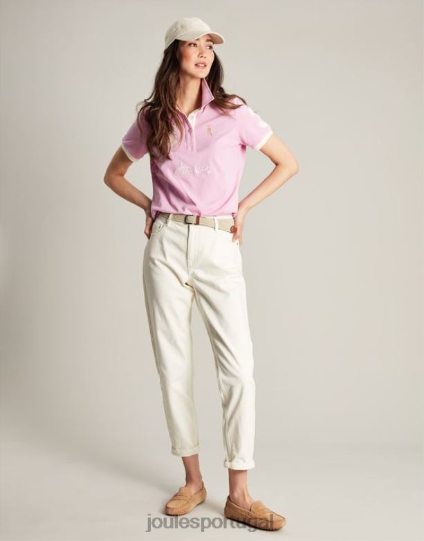 camisa pólo beaufort mulheres luz rosa Joules vestuário 2X26V72