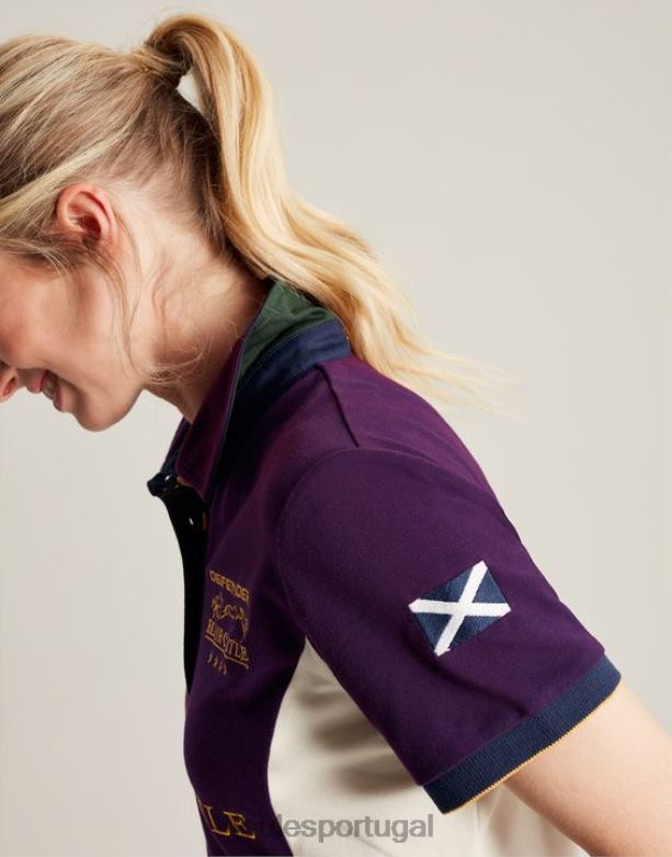 camisa pólo blair mulheres baga roxa Joules vestuário 2X26V127