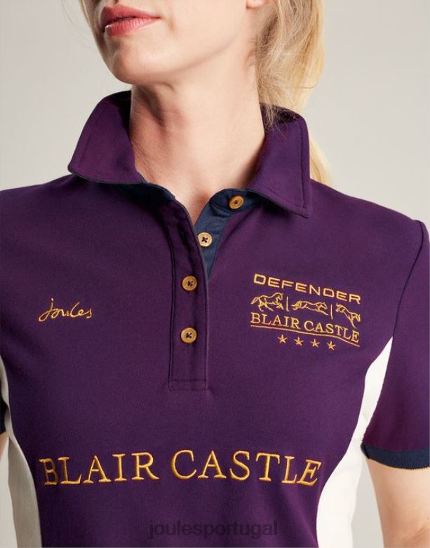 camisa pólo blair mulheres baga roxa Joules vestuário 2X26V127