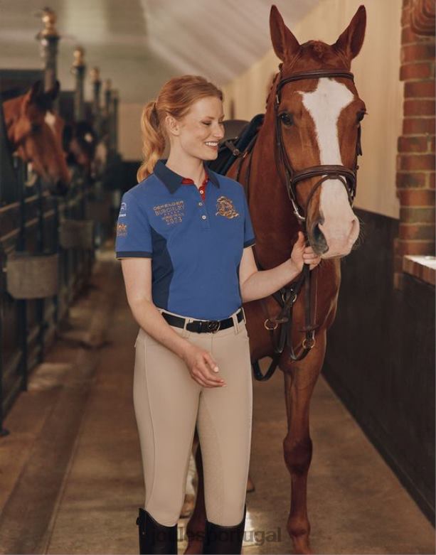 camisa polo burgley mulheres azul escuro Joules vestuário 2X26V114