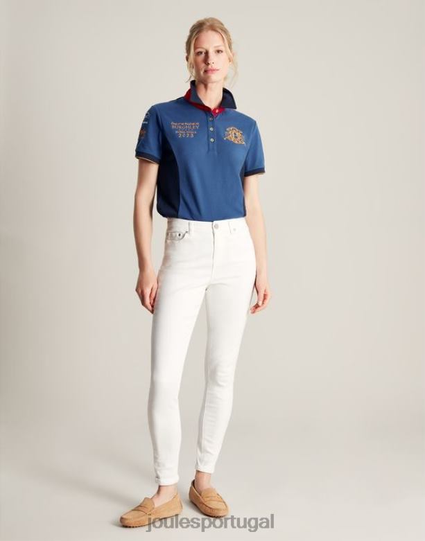 camisa polo burgley mulheres azul escuro Joules vestuário 2X26V114