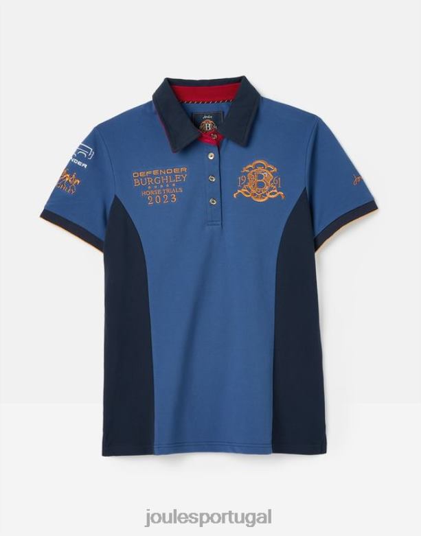 camisa polo burgley mulheres azul escuro Joules vestuário 2X26V114