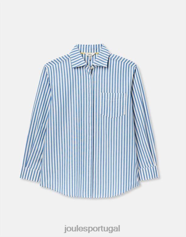 amilla camisa ombro caído mulheres faixa azul Joules vestuário 2X26V3