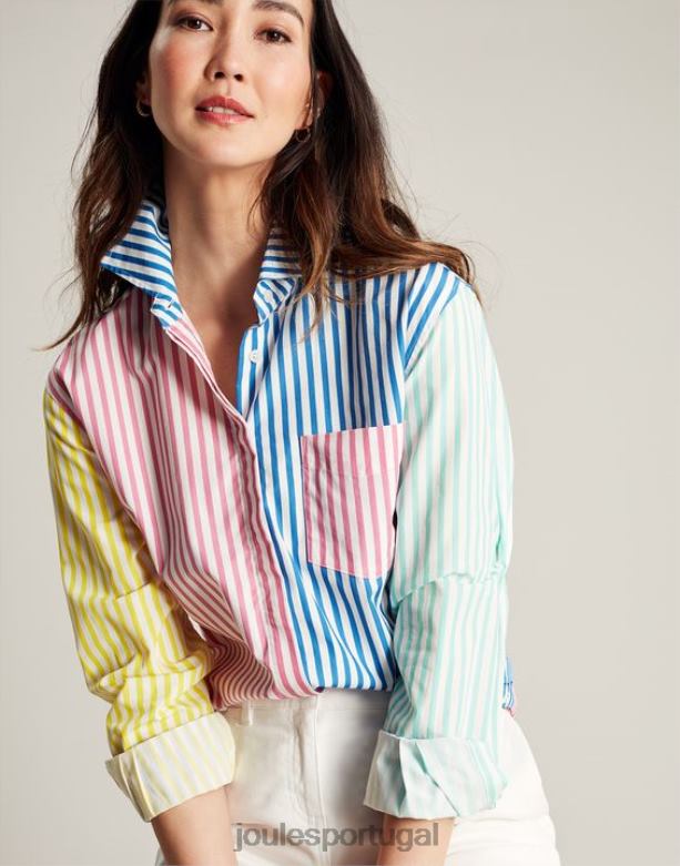 amilla camisa ombro caído mulheres listra de hotch potch Joules vestuário 2X26V63